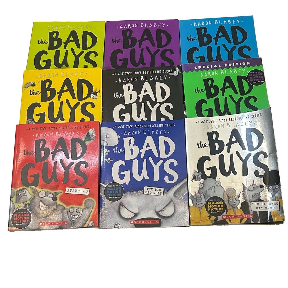 The Bad Guys Series Book Lot of 9 by Aaron Blabey Paperback Scholastic 2-10